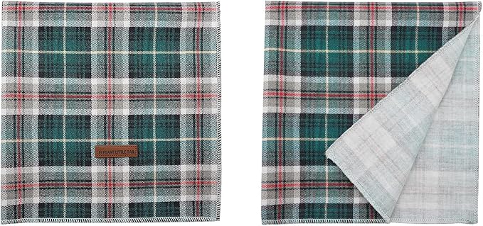 Elegant Tail Christmas Bandana - Soft, Adjustable, Washable Square Dog Scarf for Small to Large Dogs - Perfect for Girls and Boys