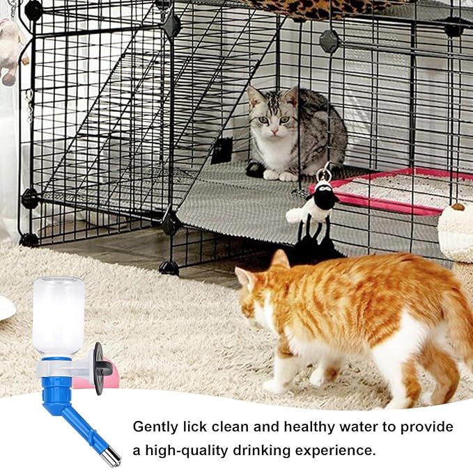 Dog Water Bottle Head | Heavy Duty Sturdy Pet Drinking Nozzle - Multifunctional No-Drip Water Dispenser Fountain Reusable Automatic Dogs Feeder Nozzle for Dogs