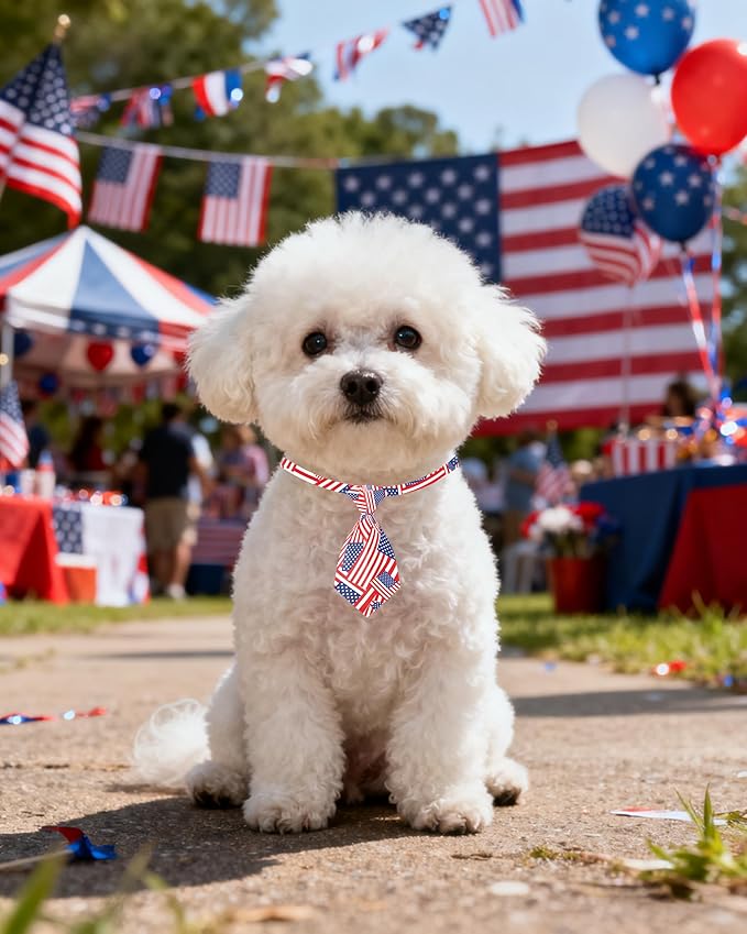 PET SHOW 10 Pack Holiday Small Dog Ties Neckties for Doggies Cats Adjustable Grooming Accessories Neck Ties Bowties Girl Boy Pets Festival Costumes Puppy Wedding Party Gift Favor