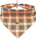 Lionheart Glory Soft Plaid Dog Scarf, Washable Bandana for Small to Large Dogs - Fall Bib Scarf for Boys & Girls