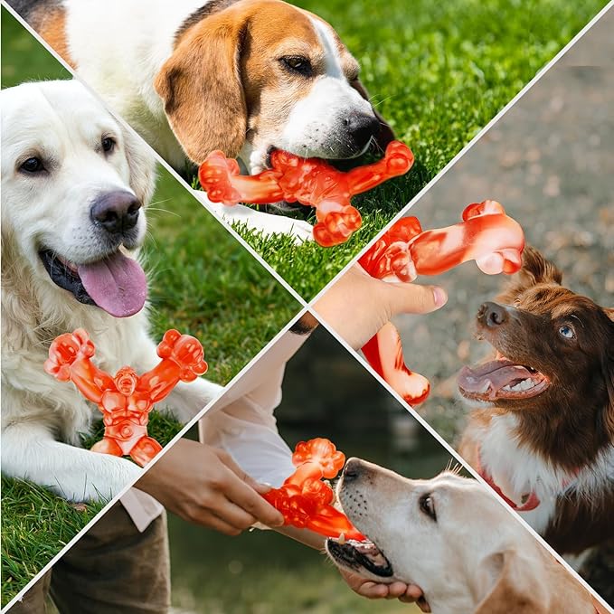 Indestructible Dog Toys for Large Dogs Aggressive Chewers, Tough Dog Toys for Aggressive Chewers Large Breed, Heavy Duty Tough Bone to Keep Them Busy
