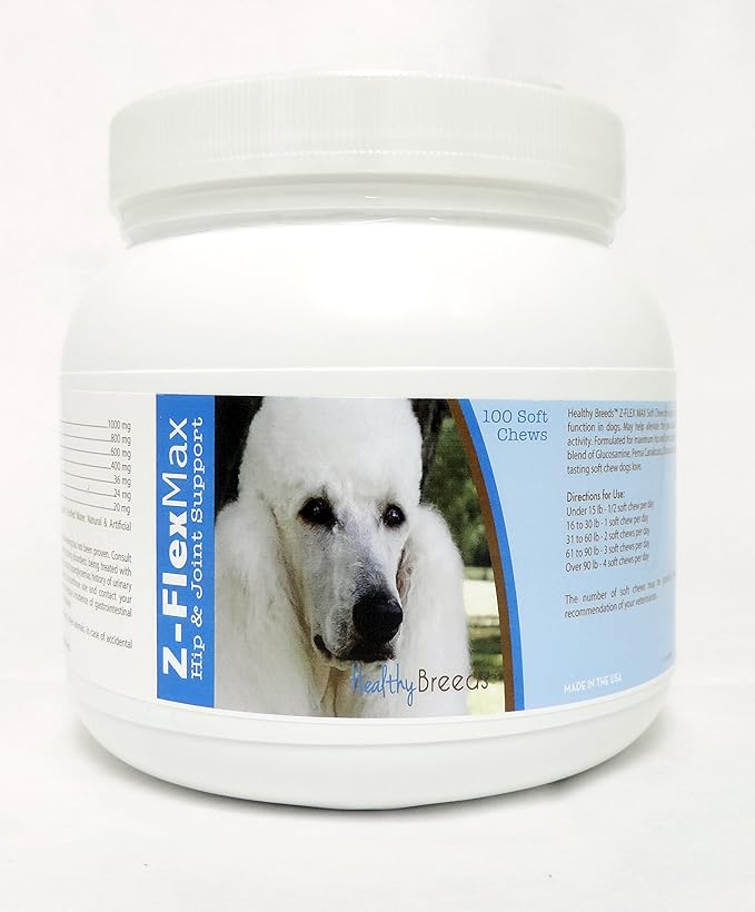 Healthy Breeds Poodle Z-Flex Max Hip & Joint Soft Chews 100 Count
