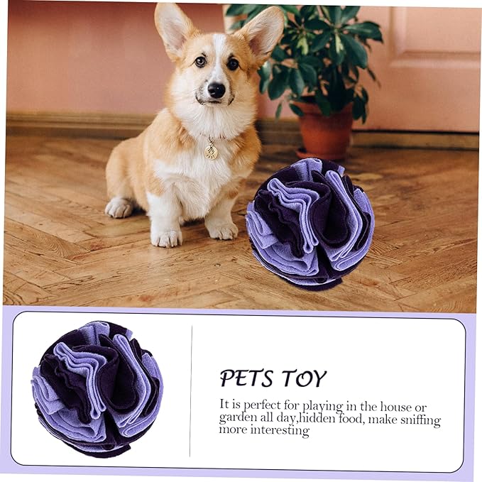 VICASKY Upgraded Dog Sniffing Ball for Pets Interactive Sniff Training Toy Slow Feeding Snack Dispenser for Dogs Engaging PET Plaything