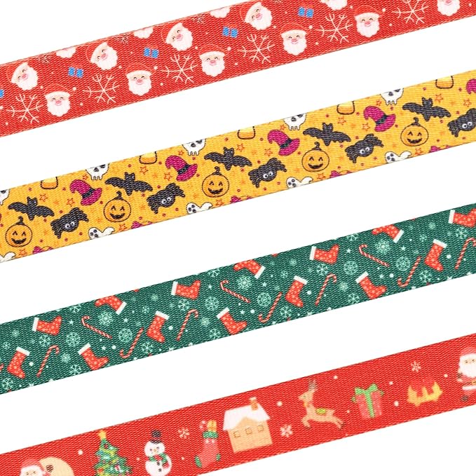 Halloween Dog Collar, Adorable Ghost Pattern Halloween Collar for Medium to Large Dogs - Comfortable & Cute November 1st All Saints Dog Collars (L, 15.5-26IN)
