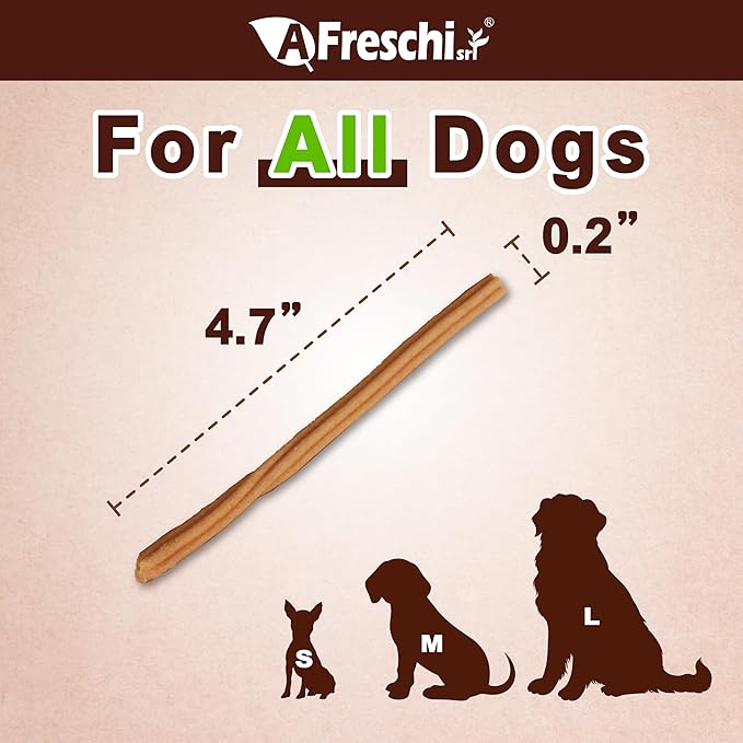 Afreschi Chicken Dog Treats, All Natural, Healthy & Easily Digestible, Grain-Free Puppy Chews, Low-Fat, Human Grade Training & Rewards Dog Snacks, Chicken Sticks, 24 oz Pack