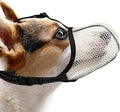 Dog Muzzle, Breathable Soft for Small Dogs to Anti & Prevent Barking Biting Chewing, Reflective & Adjustable Basket Muzzle with Air Mesh for Toy Poodles Beige S
