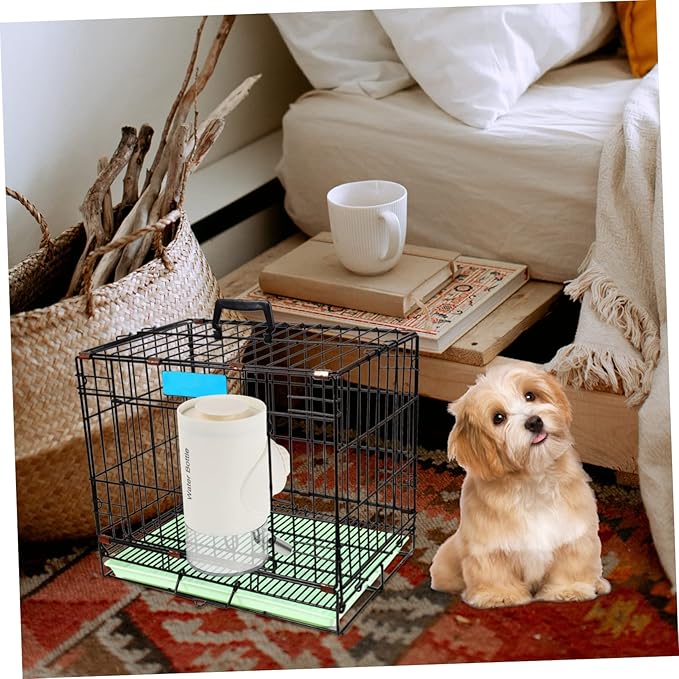 Milisten Automatic Pet Dog Water Feeder Hanging Water Dispenser for Dogs and Puppies Capacity Leak Design Height for Cages and Crates