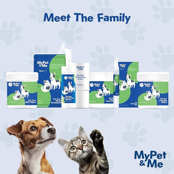 My Pet & Me - Dog Paw Cleaner - Foaming Cleanser for Easy Cleaning - No-Rinse Dog Paw Washer - Gentle Foot Cleaner for Dogs - Paw Wash for Small & Large Dogs - 4.05 oz
