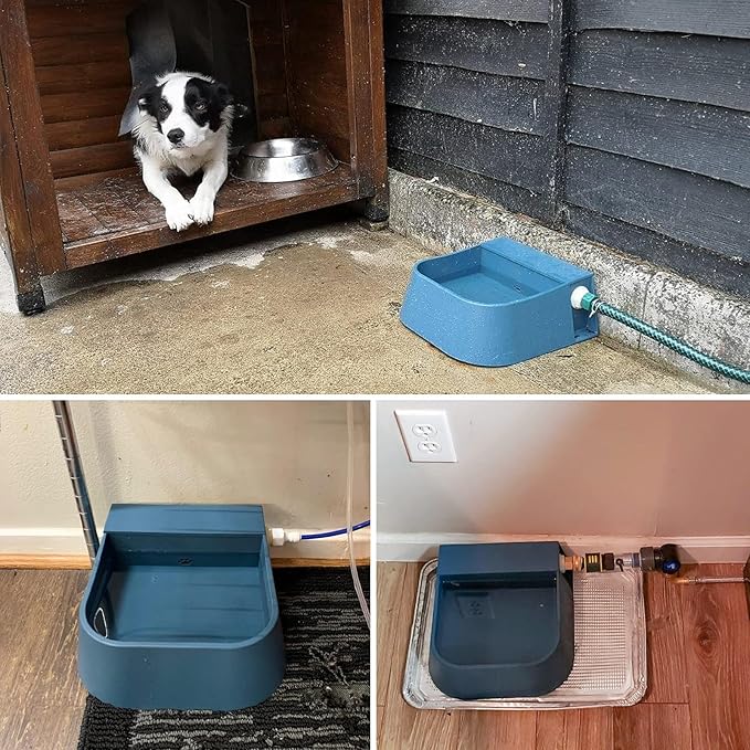 Enjoying Automatic Dog Water Dispenser 2L Outdoor/Indoor Pet Waterer Feeder Self Filling Water Float Valve Livestock Waterer for Dog Cat Chicken