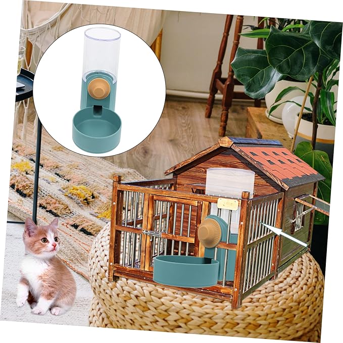 1Pc Hanging Pet Water Feeder for Cats and Dogs Automatic Water Dispenser Durable Design Easy Installation Prevents Spills for Pet Owners