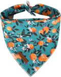 Summer Dog Bandana, Comfortable Cotton Triangle Bid Scarf for Puppy Small Dog, Washable Pet Kerchief for Girl Boy Dogs or Cats, Peach Dogs Bandanas, Cute Classic Puppy Bid Scarf, Green