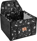 Elevon Pet Dog Booster Seat, Robust Pet Seat & Puppy Seat for Small to Medium Dogs, Breathable and Waterproof Seats, Anti-Collapse Dog Carriers for Small Dogs (Black, PVC Frame)