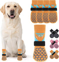 KOOLTAIL Dog Socks for Hot/Cold Pavement, Breathable & Warm Dog Socks to Prevent Licking Paws, Non Slip Pet Boots & Paw Protectors for Hardwood Floor,Grippy Shoes for Small Medium Large Senior Dogs
