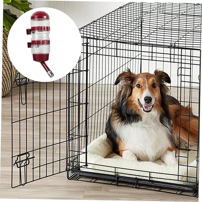 Automatic Hanging Dog Water Bottle Feeder with Leak Seal for Kennels and Cages Wear Resistant Pet Water Dispenser for Puppies and Cats Easy to Install for Healthy Drinking