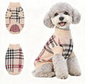 Small/Medium Dog Sweater, Warm Dog Winter Coat w/Sleeves, Comfortable High Neck & Leash Hole, Premium Dog Clothes for Mini Poodle-Best for Holidays, Daily Walks M Apricot