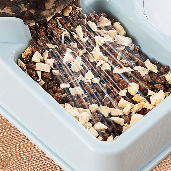 2 in 1 Automatic Dog Feeder Food Water Bowl Double Supplies Pet Feeders Auto Feeding Automatic Water Dispenser for Cats