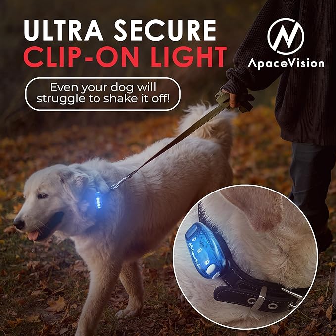 EverLightFX USB Rechargeable LED Safety Light (2 Pack) by Apace - Super Bright Bike Tail Light Works Brilliantly as Running Light for Joggers, Pets, Bicycle Strobe or Rear Clip On Lights