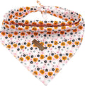Elegant Little Tail Bandana - Fall & Halloween Dog Scarf, Adjustable Bibs for Boys & Girls, Kerchief for Small & Large Dogs