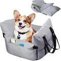 Dog Car Seat for Medium/Small Dogs,Pet Car Seat Travel Bed Detachable Washable Dog Booster Seats Under 30 lbs,Portable Cars Travel Carrier Bed with Storage Pockets and Dogs Safety Belt
