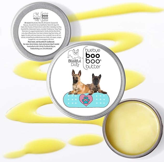 The Blissful Dog 8 oz TIN Belgian Malinois Booboo Butter