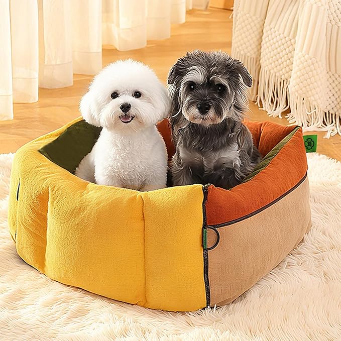 Dog Car Seat,Soft Portable 2-in-1 Pet Carrier with Pockets and Seatbelt | Dog Bag Carrier | for Truck SUV Back Front Road Trip Daily Commute Puppy Indoor Golf Cart Outing Shopping Public