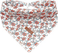 Lionheart Glory Soft Dog Scarf, Washable Fall Bib, Adjustable Square Bandana for Small to Large Dogs