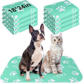 BEAUTYZOO 8 Pack Washable Pee Pads for Dogs, Reusable Puppy Pads for Potty Training, Waterproof Super Absorbent Whelping Pads Mats Non Slip Against Urine for Small Medium Dogs Cats, 18" x 24"