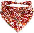Lionheart glory Christmas Dog Bandana Red Dogs Bandana 1 Pack Washable Soft Dog Scarf, Square Adjustable Pet Bandanas for Medium Large Dogs
