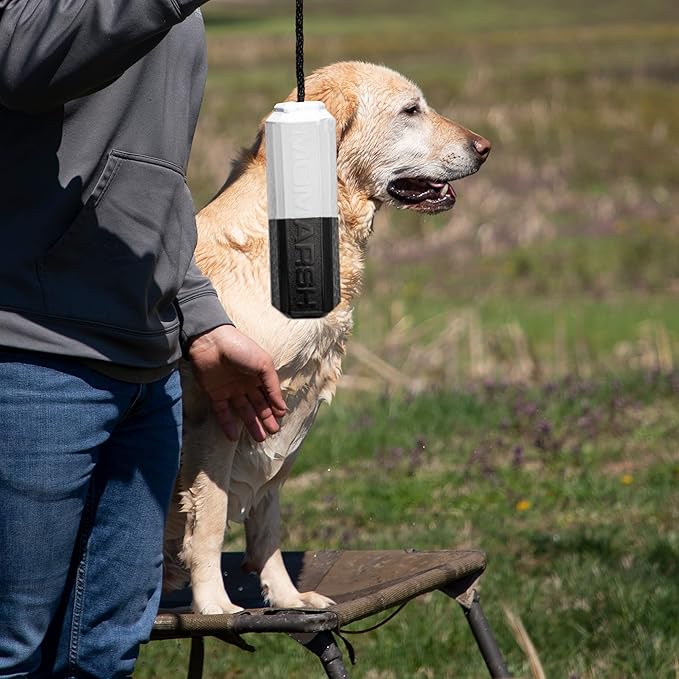 Momarsh Floating Dog Training Bumper | Durable Dummy with Easy Launch Rope | Advanced Waterfowl Hunting Retriever Dog Tool | Enhance Agility and Obedience