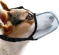 Dog Muzzle, Breathable Soft for Small Dogs to Anti & Prevent Barking Biting Chewing, Reflective & Adjustable Basket Muzzle with Air Mesh for Toy Poodles Blue S