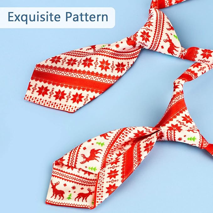 Segarty Dog Ties, 10 PCS Dog Bow Ties Christmas with Adjustable Collar, Pet Neckties for Small Pets, Puppy Neck Bowties Cats Grooming Bows Bulk for Photography Holiday Wedding Party Gift