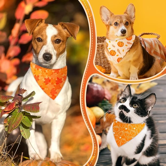 Preboun 200 Pcs Mixed Holiday Dog Bandanas Bulk Festival Bandanas for Dog Triangle Kerchief Bib Scarf Set for Pet Cat Party Costume Photo Props Accessories Pet Shops Owners Groomers, 25 Styles