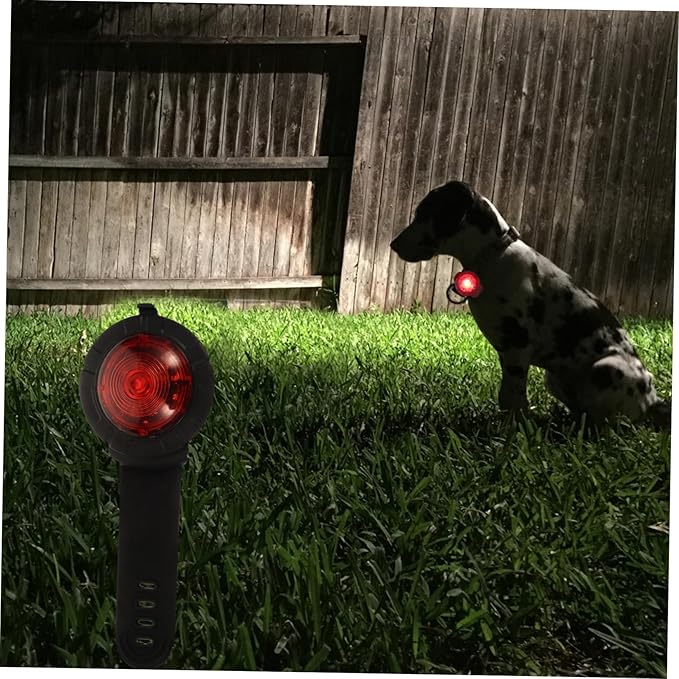 Angoily Dog Walking Lamp Night Safety Pet Supply Red Lightweight Dog Collar Light