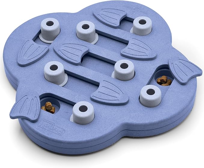Outward Hound by Nina Ottosson Dog Hide N' Slide Treat Puzzle Enrichment Toy, Level 2 Intermediate, Purple, Composite