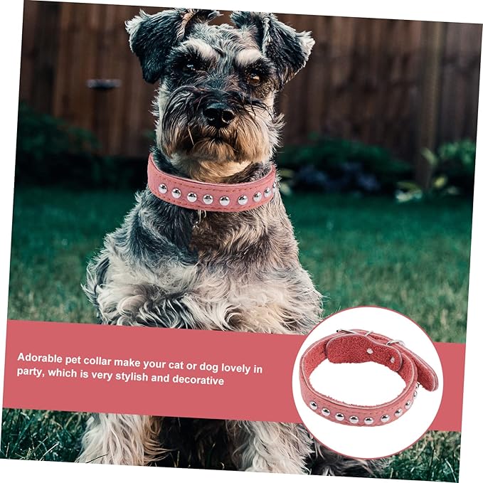Totority Stylish Dog Collar Vintage Soft Puppy Neck Decor Comfortable Skin-Friendly Neck Ornament for Dogs Chic Retro Design to Make Pets Stand