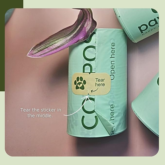 Eco Duo Set: Pawtria Dog Poop Bags (120) + Premium BPA Free Silicone Treat Case, BPA-Free, Leak-Proof, Zero Waste, Zero Plastic, Supports Rescue Dogs (Treat Case + 120 Poo Bags)