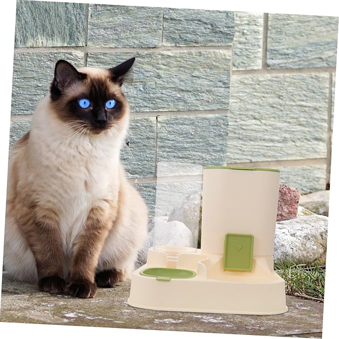 Large Capacity Automatic PET Water Feeder Dry Wet Separation Water and Food Dispenser for Dogs and Cats Detachable Design Fall Feature