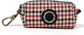 Organic Cotton Dog Poop Bag Holder for Leash Brass Hardware Waste Bag Dispenser Pet Waste Management Solution