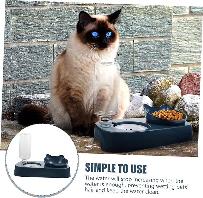BESPORTBLE Cat Dog Water Feeder Automatic Pet Feeder Bowl Stable Basin Plastic Easy to Maintain