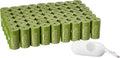 Amazon Basics Dog Poop Bags with Dispenser, 810 Count, Enhanced for Guaranteed Leakproof, Brazilian Mango Scented, Includes Leash Clip