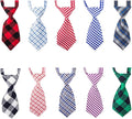 Segarty Small Neckties for Dogs, Dog Neck Bow Ties with Adjustable Collar, Pet Bowties for Small Dogs Cats Puppies Bowties Bulk Grooming Bows for Christmas Thanksgiving Wedding Festival Graduation