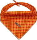 Elegant little tail Fall Dog Bandana, 1PC Girl Boy Dog Bandanas Halloween Bib Scarf Soft Washable Square Dog Scarf Adjustable Dog Kerchief for Small Medium Large Dogs