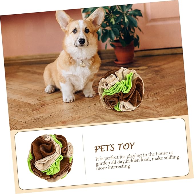 VICASKY PET Dog Sniff Ball Interactive Snuffle Toy for Dogs Chewing and Treat-Dispensing Sturdy Design for Sniffing Training and Playtime