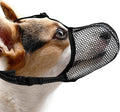 Black Dog Muzzle, Breathable Soft for Small Dogs to Anti & Prevent Barking Biting Chewing, Reflective & Adjustable Basket Muzzle with Air Mesh for Toy Poodles Black S