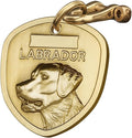 Vintage Pure Copper Personalized Dog Tags, Three-Dimensional Relief Pet Pattern, Custom Pet Tags (A04-Labrador)