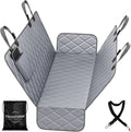 Dog Car Seat Cover for Back Seat 100% Waterproof, Long-Lasting and Soft Nonslip Backseat Dog Cover for Cars, SUVs and Trucks (Grey, Standard (54" W x 59" L))