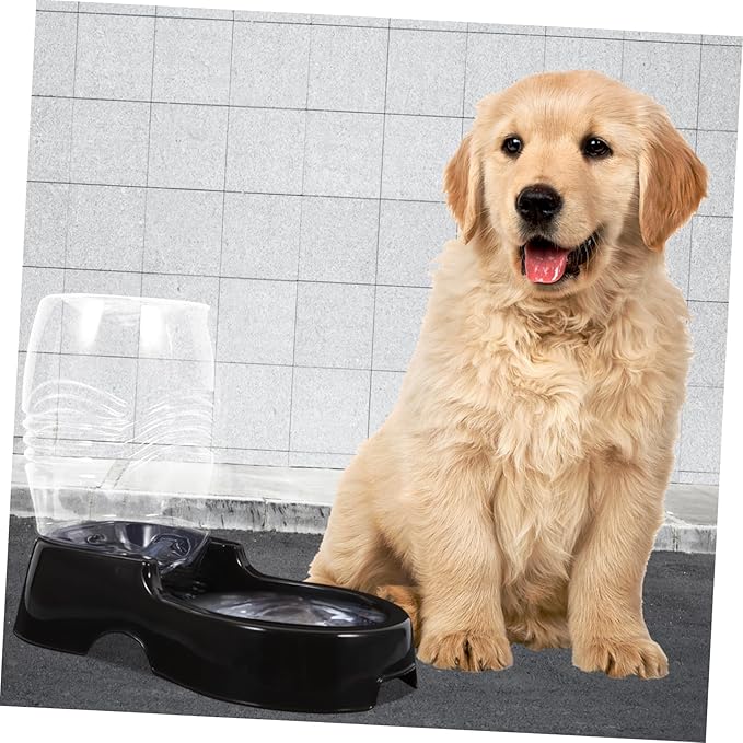 POPETPOP Cat Dog Pet Water Fountain Automatic Water Dispenser Capacity Easy Refill Pet Bottle Feeder Healthy for Puppies Random Color