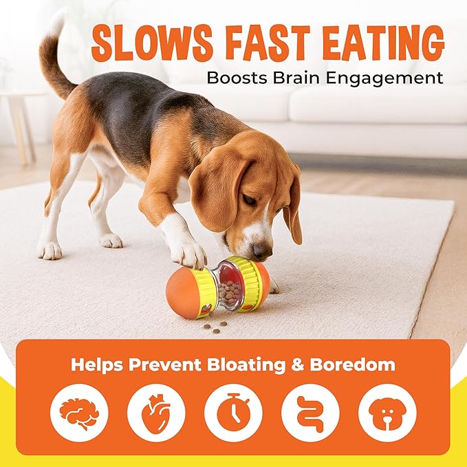 Dog Treat Dispenser Toy interactive- Treat puzzle toys for dogs mental stimulation-puzzle feeder dog & cognitive toys for dogs–Durable Treat Dispensing Dog Toys-Limited enrichment toys for dogs