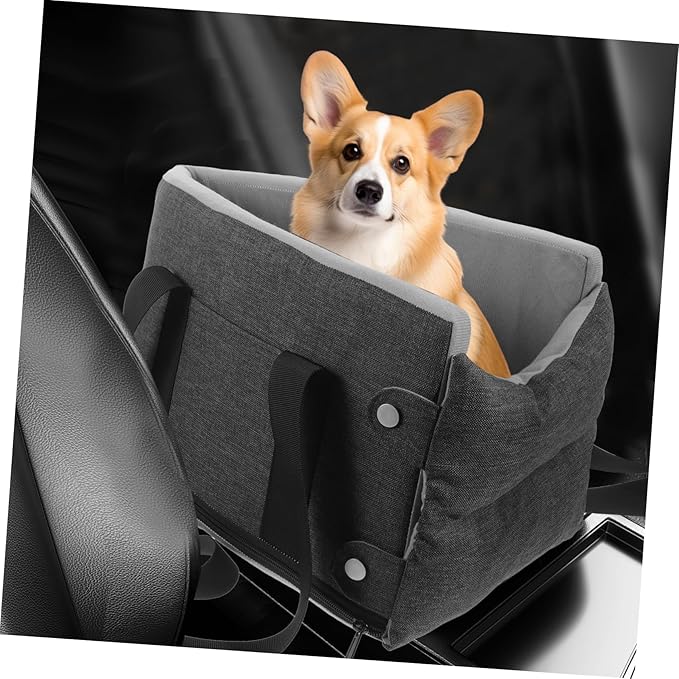 Portable Dog Car Seat for Pets Console Dog Bed with Soft Cushion for Color Travel Accessory for Dogs and Cats