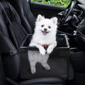 Small Dog Car Seats for Small Dogs,Portable Puppy/Pet Car Booster Seat with Clip-On Leash and Mesh Window for Small Pet Up to 11 lbs